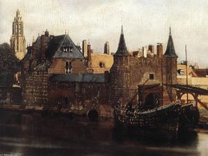 Johannes Vermeer - View of Delft (detail)