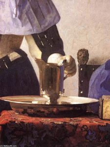 Johannes Vermeer - Young Woman with a Water Jug (detail)