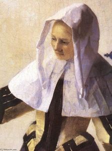 Johannes Vermeer - Young Woman with a Water Jug (detail)