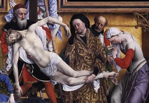 Rogier Van Der Weyden - Deposition (detail)