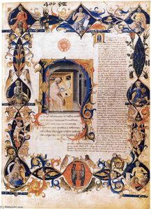 Bartolomeo Di Fruosino - Inferno, from the Divine Comedy by Dante (Folio 3v)