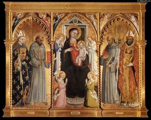 Bicci Di Lorenzo - Madonna and Child with Saints and Angels