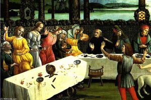 Sandro Botticelli - The Story of Nastagio degli Onesti (detail of the third episode)