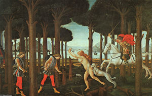 Sandro Botticelli - The Story of Nastagio degli Onesti (first episode)