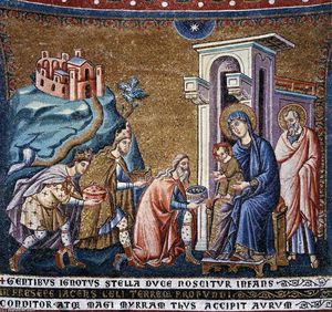 Pietro Cavallini - Apse: 4. Adoration of the Kings