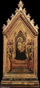 Bernardo Daddi - Madonna and Child Enthroned with Angels and Saints