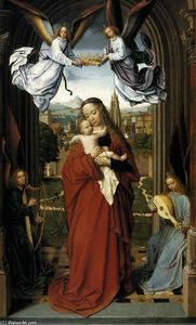 Gerard David - Virgin and Child with Four Angels