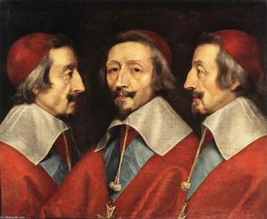 Philippe De Champaigne - Triple Portrait of Richelieu