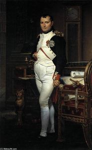Jacques Louis David - Napoleon in his Study