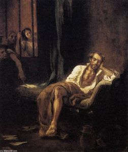Eugène Delacroix - Tasso in the Madhouse