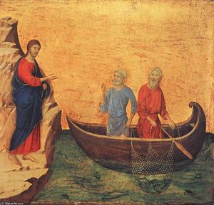 Duccio Di Buoninsegna - Calling of Peter and Andrew