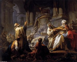 Jean-Honoré Fragonard - Jeroboam Offering Sacrifice for the Idol