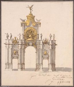 Pietro Di Gottardo Gonzaga - Design of the Decoration for the Triumphal Red Gate in Moscow