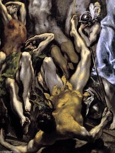El Greco (Doménikos Theotokopoulos) - The Resurrection (detail)