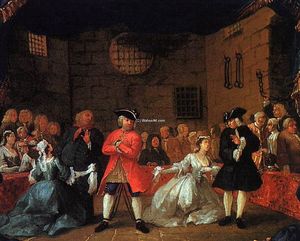 William Hogarth - A Scene from the Beggar-s Opera