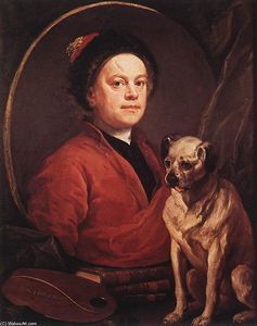 William Hogarth - The Painter and his Pug