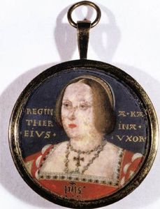 Lucas Horenbout - Portrait of Catherine of Aragon