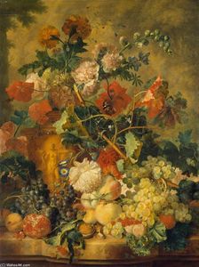 Jan Van Huysum - Flowers and Fruit