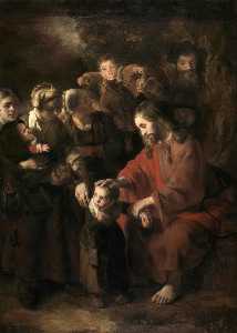 Nicolaes Maes - Christ Blessing the Children