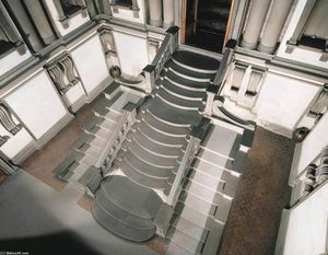 Michelangelo Buonarroti - Staircase in the Vestibule