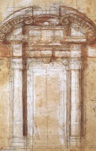 Michelangelo Buonarroti - Study for the Porta Pia