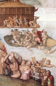 Michelangelo Buonarroti - The Deluge (detail)