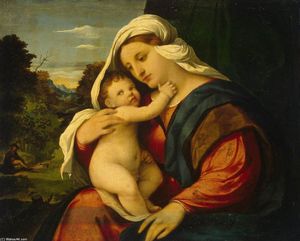 Palma Vecchio - Madonna and Child