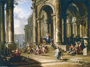 Giovanni Paolo Pannini - Expulsion of the Moneychangers from the Temple