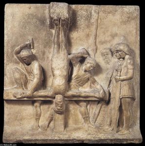 Luca Della Robbia - Crucifixion of St Peter