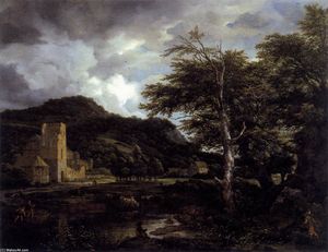 Jacob Isaakszoon Van Ruisdael (Ruysdael) - The Cloister