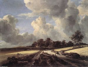 Jacob Isaakszoon Van Ruisdael (Ruysdael) - Wheat Fields