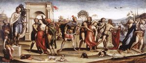 Il Sodoma (Giovanni Antonio Bazzi) - The Rape of the Sabine Women