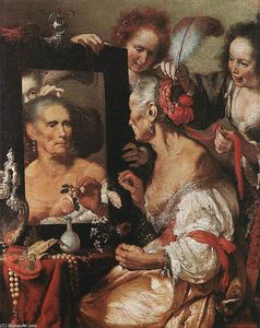 Bernardo Strozzi - Old Woman at the Mirror