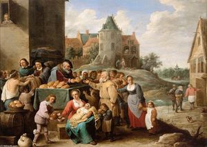 David The Younger Teniers - The Works of Mercy