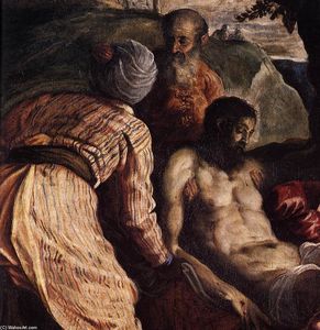 Tintoretto (Jacopo Comin) - Christ Carried to the Tomb (detail)