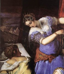 Tintoretto (Jacopo Comin) - Judith and Holofernes (detail)