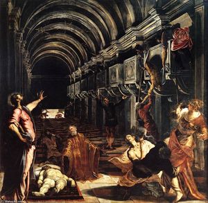 Tintoretto (Jacopo Comin) - St Mark Working Many Miracles