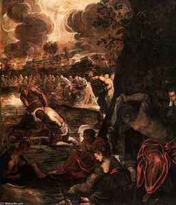 Tintoretto (Jacopo Comin) - The Baptism of Christ