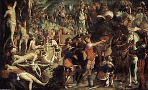 Tintoretto (Jacopo Comin) - The Martyrdom of the Ten Thousand (fragment)