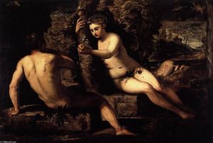 Tintoretto (Jacopo Comin) - The Temptation of Adam