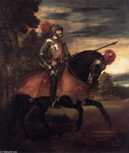 Tiziano Vecellio (Titian) - Emperor Charles V at Mühlberg
