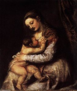 Tiziano Vecellio (Titian) - Madonna and Child