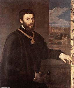 Tiziano Vecellio (Titian) - Portrait of Count Antonio Porcia