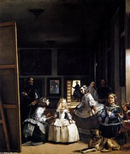  Oil Painting Replica Las Meninas or The Family of Philip IV, 1656 by Diego Velazquez (1599-1660, Spain) | WahooArt.com