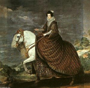 Diego Velazquez - Queen Isabel of Bourbon Equestrian