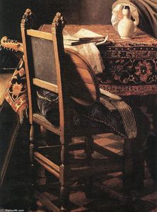 Johannes Vermeer - A Lady Drinking and a Gentleman (detail) (9)
