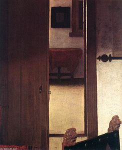 Johannes Vermeer - A Woman Asleep at Table (detail) (8)