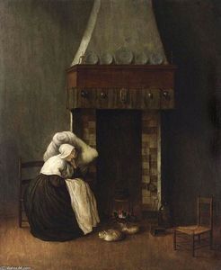 Jacobus Vrel - Sleeping Woman (The Convalescent)