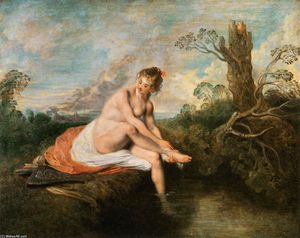 Jean Antoine Watteau - Diana at her Bath