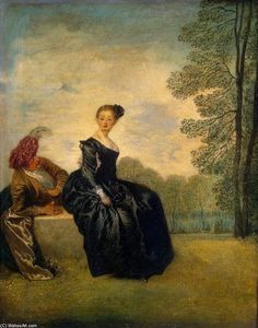 Jean Antoine Watteau - La Boudeuse